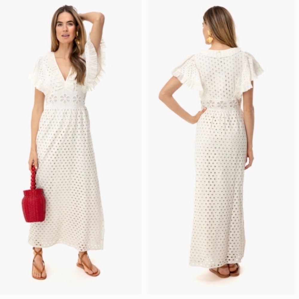 Antik Batik Jada Long Dress in Cream size 36 (xs)